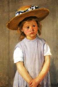 Cassatt Child-In-A-Straw-Hat